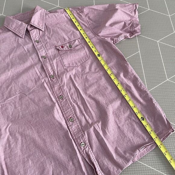 Carhartt Short Sleeve Button Up Size Large Red Cotton - Picture 6 of 7